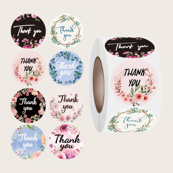 Other - 500pcs Thank You Sticker for business Sticker